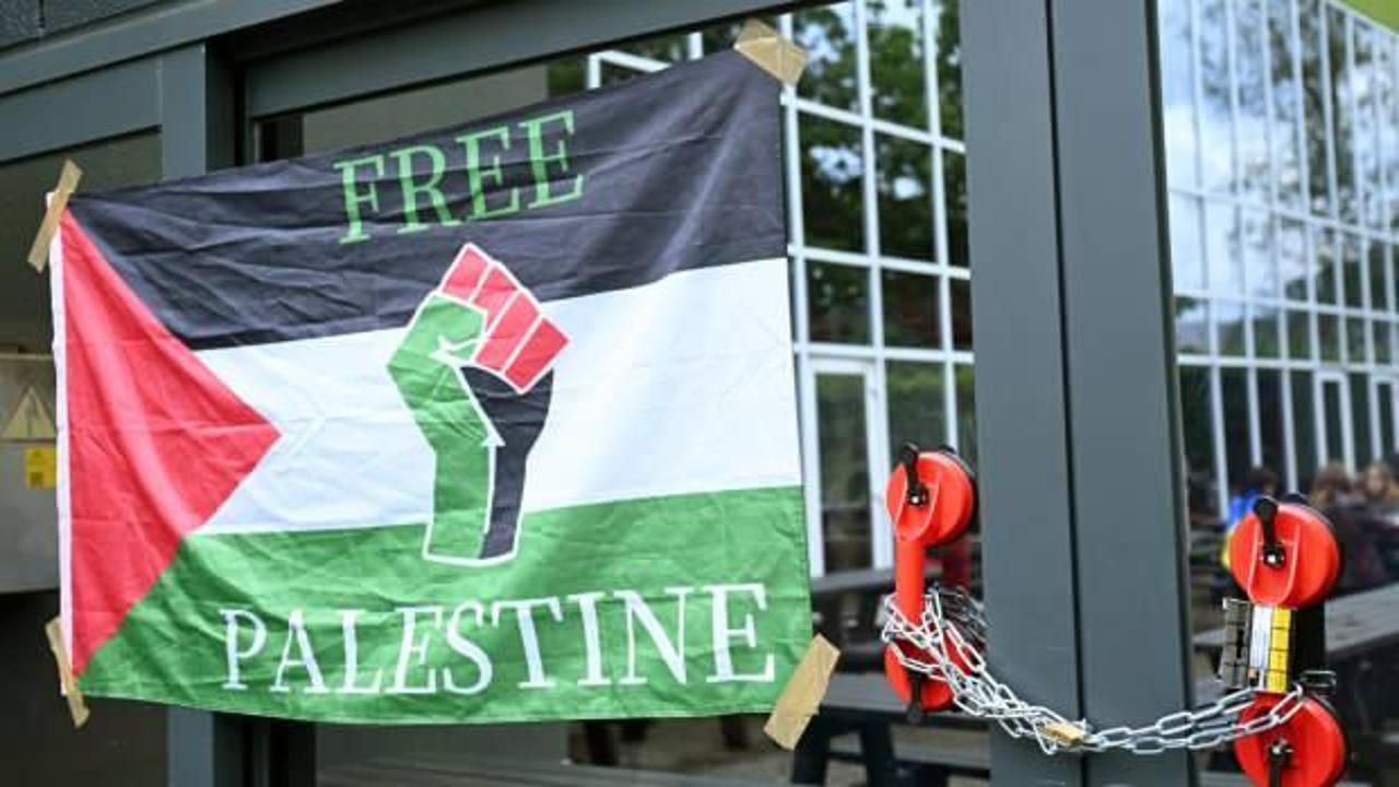 Belçika'da üniversite öğrencileri İsrail'e 'akademik boykot' için eylem başlattı