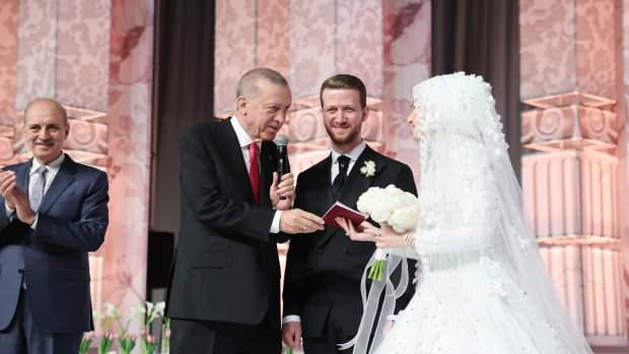 Cumhurbaşkanı Erdoğan yeğeninin nikah şahidi oldu