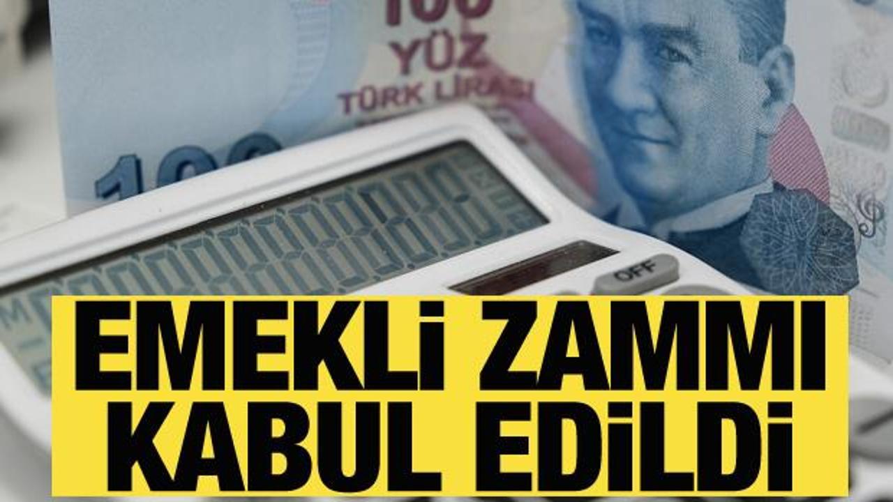 Emekliye yüzde 25 zam kabul edildi