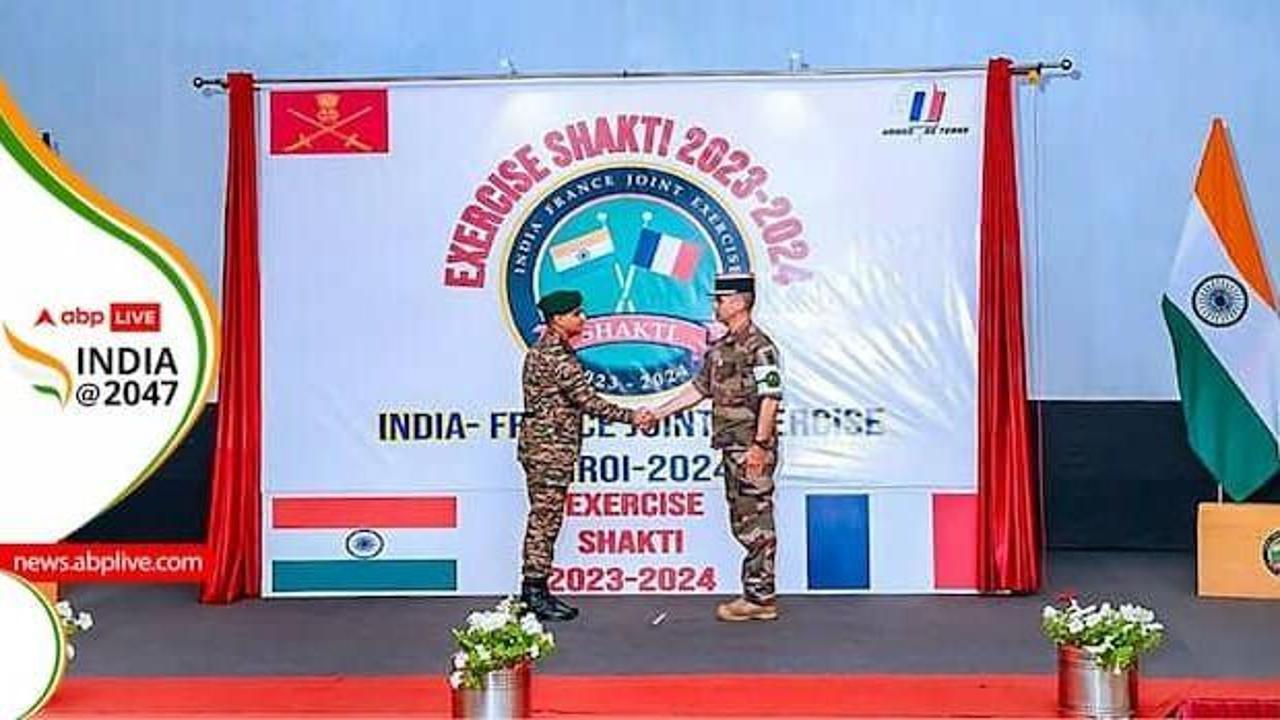 Hindistan ve Fransa'nın 2 hafta sürecek askeri tatbikatı başladı