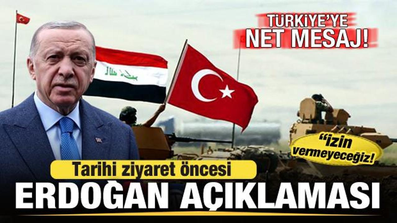 Tarihi ziyaret öncesi Erdoğan açıklaması! Türkiye'ye net mesaj: İzin vermeyeceğiz
