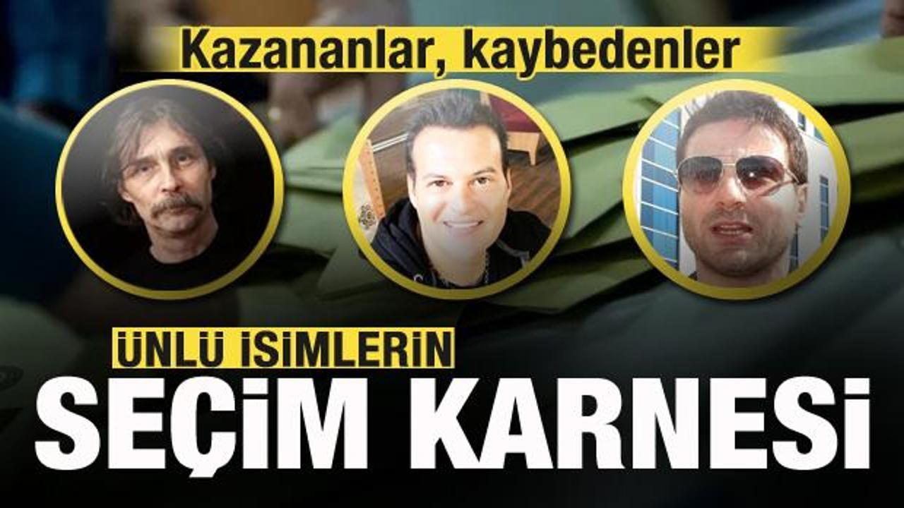 Ünlü adayların seçim karnesi: Erdal Beşikçioğlu, Davut Güloğlu, Hakan Peker...