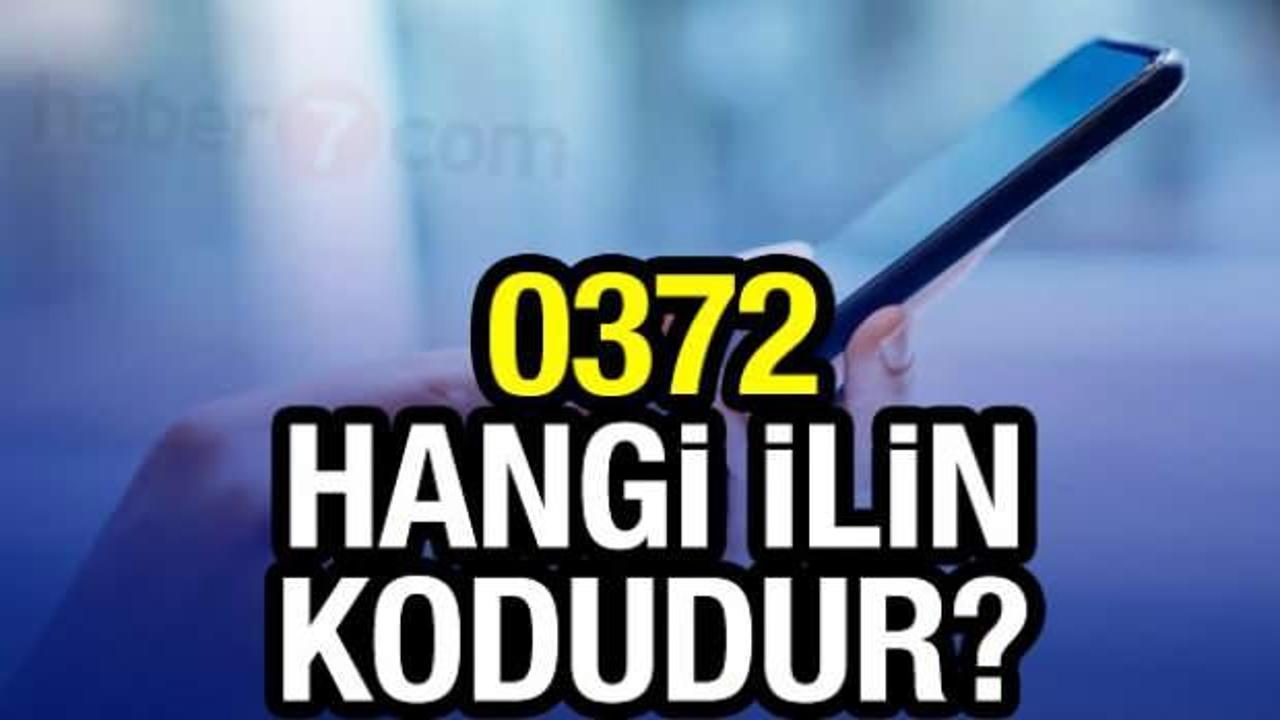 0372 numaralı telefon kodu hangi ile ait? 372 telefon kodu nereden geliyor?