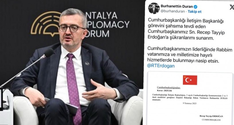 İletişim Başkanlığı’nda Görev Değişimi: Fahrettin Altun Gitti, Burhanettin Duran Geldi 