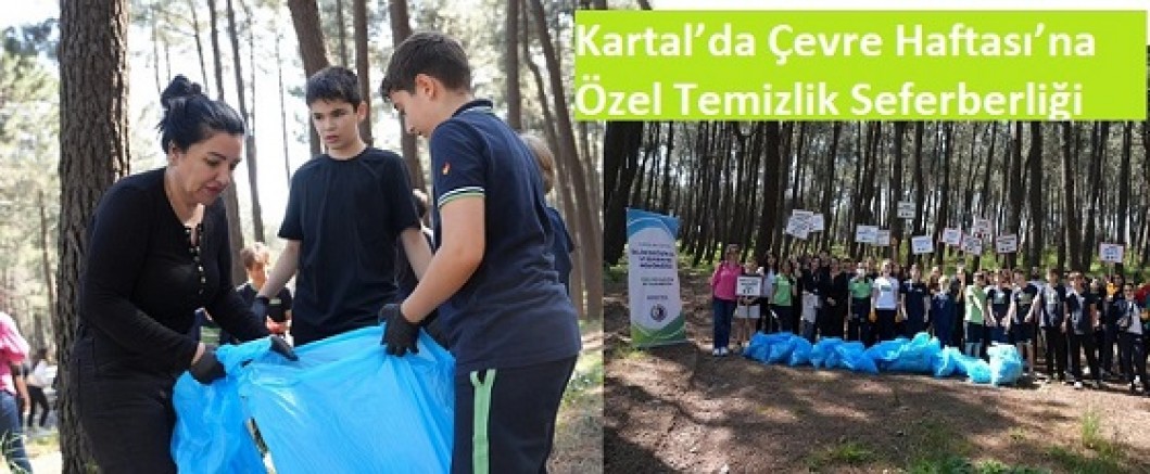 KARTALLI ÖĞRENCİLERDEN AYDOS ORMANI’NDA TEMİZLİK SEFERBERLİĞİ