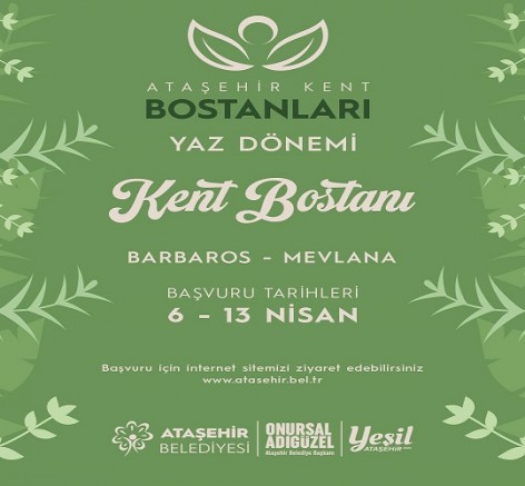 KENT BOSTANLARINDA YENİ DÖNEM HEYECANI BAŞLIYOR