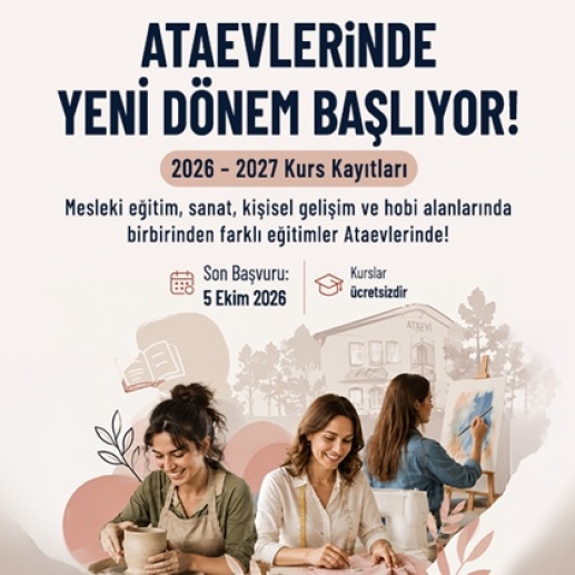 ATAŞEHİR’DE ÜCRETSİZ KURS DÖNEMİ BAŞLIYOR
