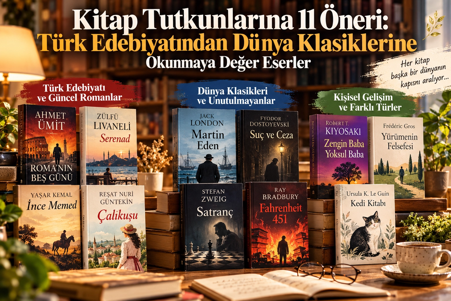Türk Edebiyatından Dünya Klasiklerine Okunmaya Değer Eserler