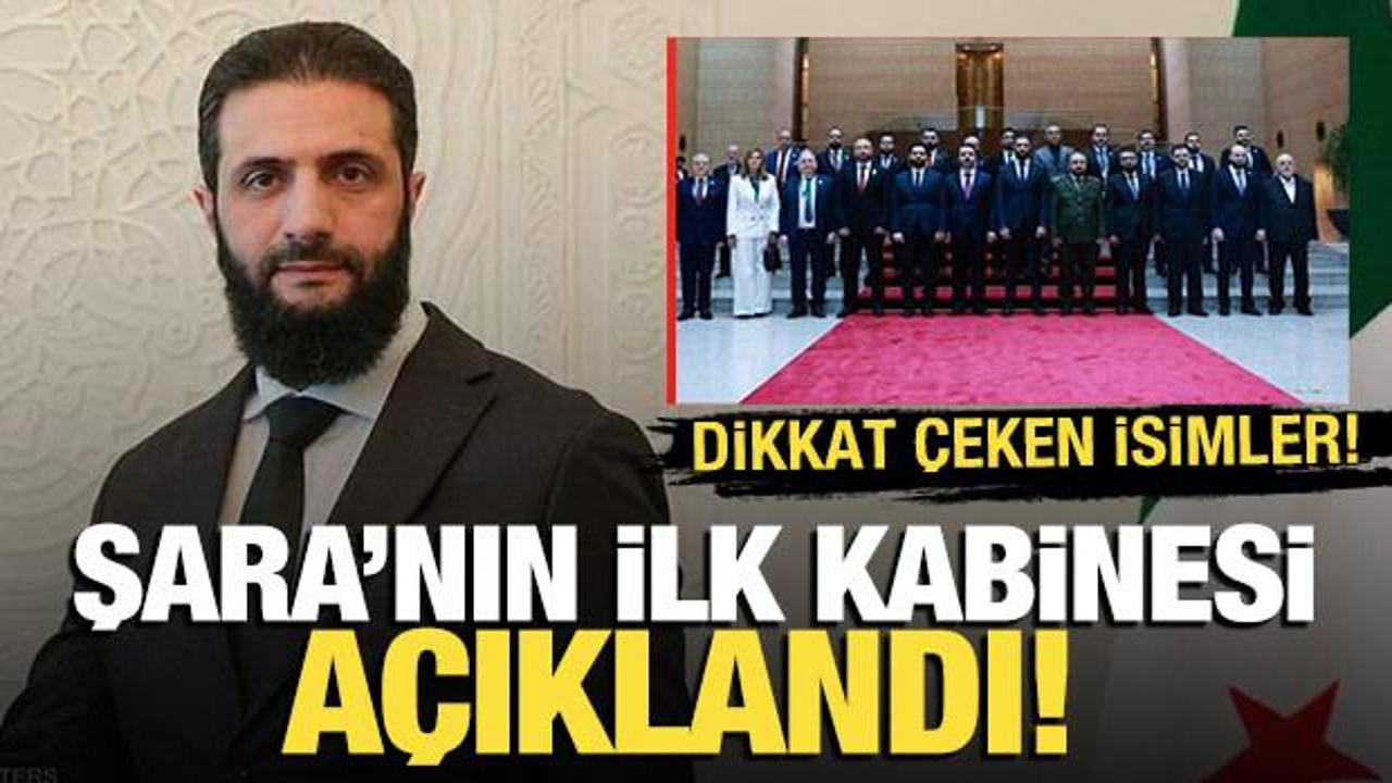Suriye'de Cumhurbaşkanı Şara'nın ilk kabinesi açıklandı