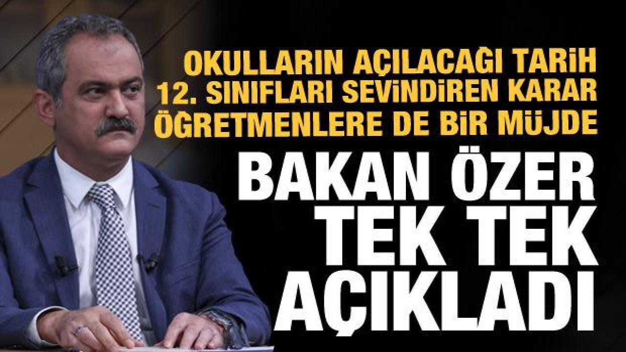 12'nci sınıf öğrencilerinin devamsızlıkları silinecek mi? Bakan Özer'den açıklama