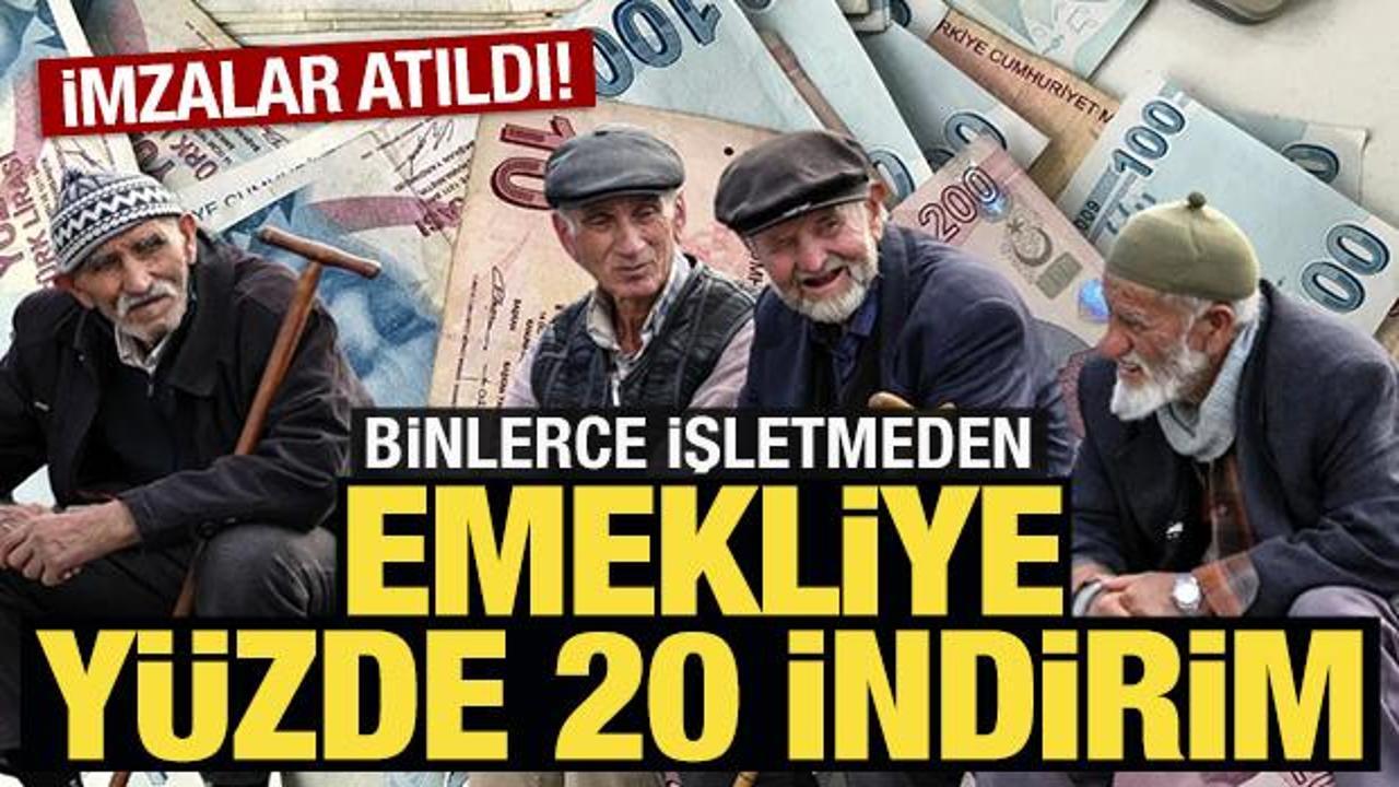 1410 işletmeden emeklilere indirim! İmzalar atıldı