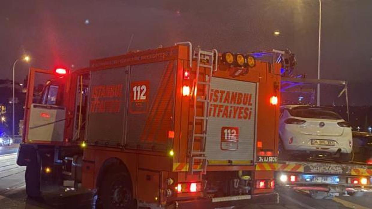 15 Temmuz Şehitler Köprüsü'nde 7 araçlı zincirleme kaza