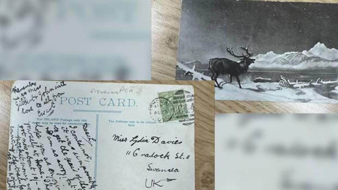 1903'te gönderilen kartpostal 2024'te adrese ulaştı
