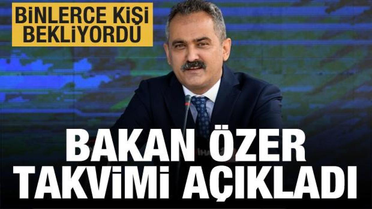 20 bin öğretmen atama takvimi açıklandı
