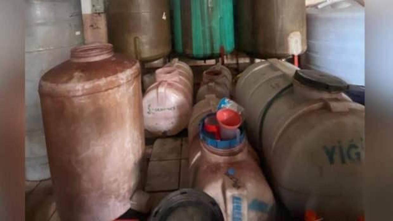 371 ton kaçak içki ele geçirildi