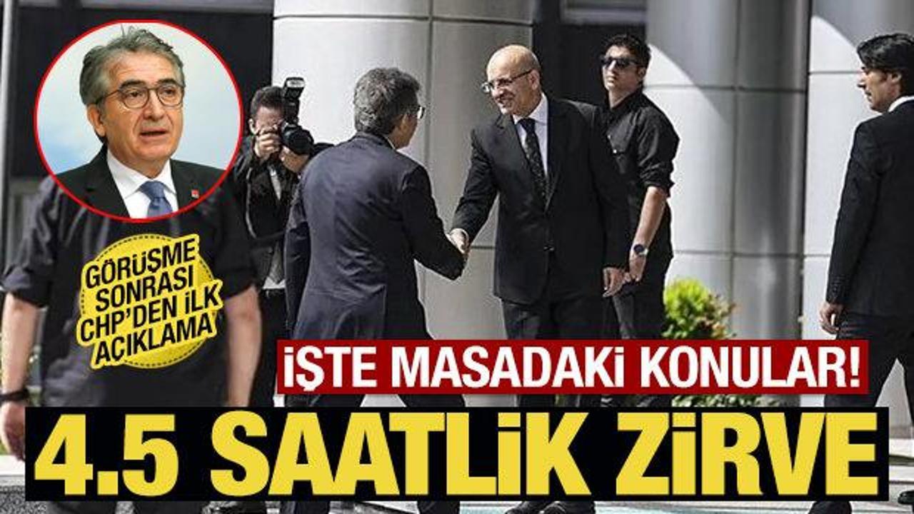 4,5 saatlik Şimşek-Karatepe zirvesi! Masada hangi konular var?