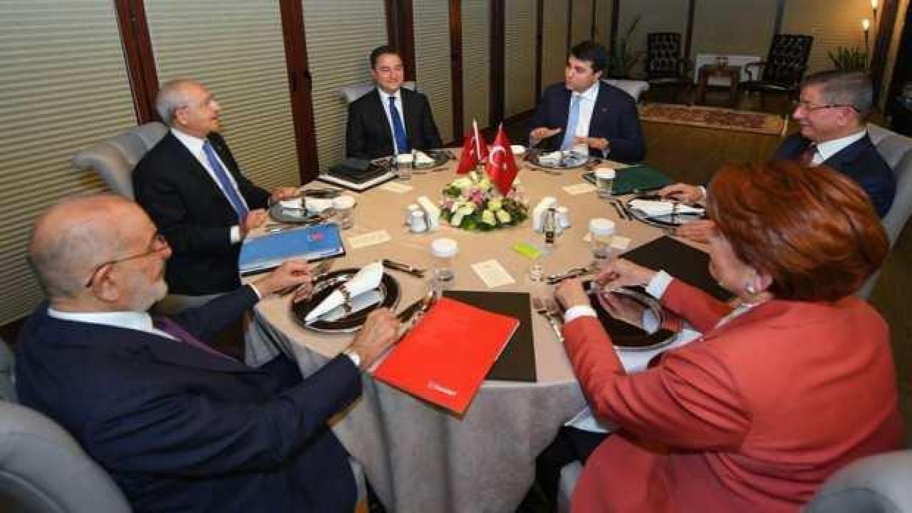 6 muhalefet lideri üçüncü kez buluştu