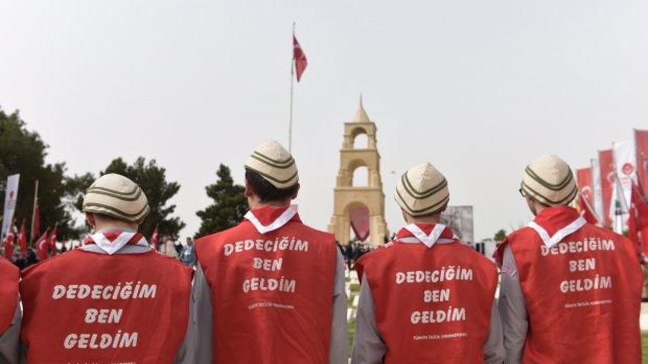 60 ilden 3 bin izci Çanakkale Şehitliklerinde 'Dedeciğim ben geldim!' diyecek
