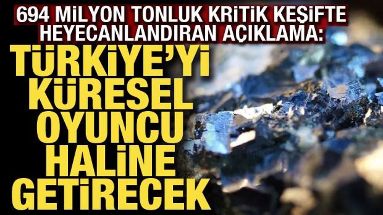694 milyon tonluk kritik keşif için heyecanlandıran açıklama!