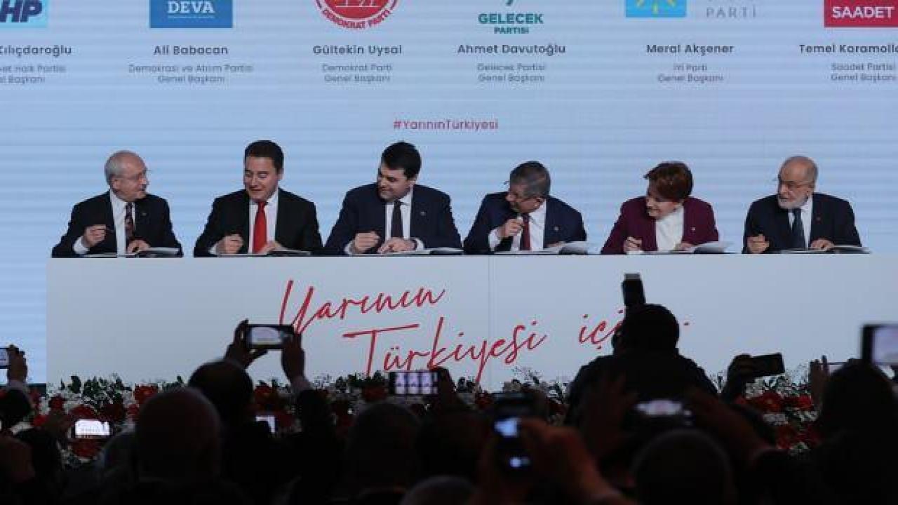 6'lı masanın seçim öncesi izleyeceği yol belli oldu: Adaya protokol imzalatılacak