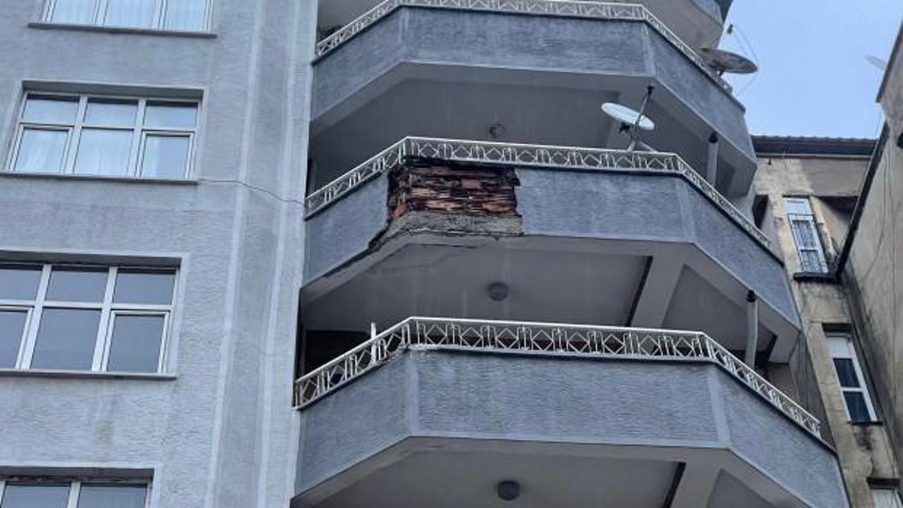7 katlı binadan başına beton parçası düştü; ağır yaralandı