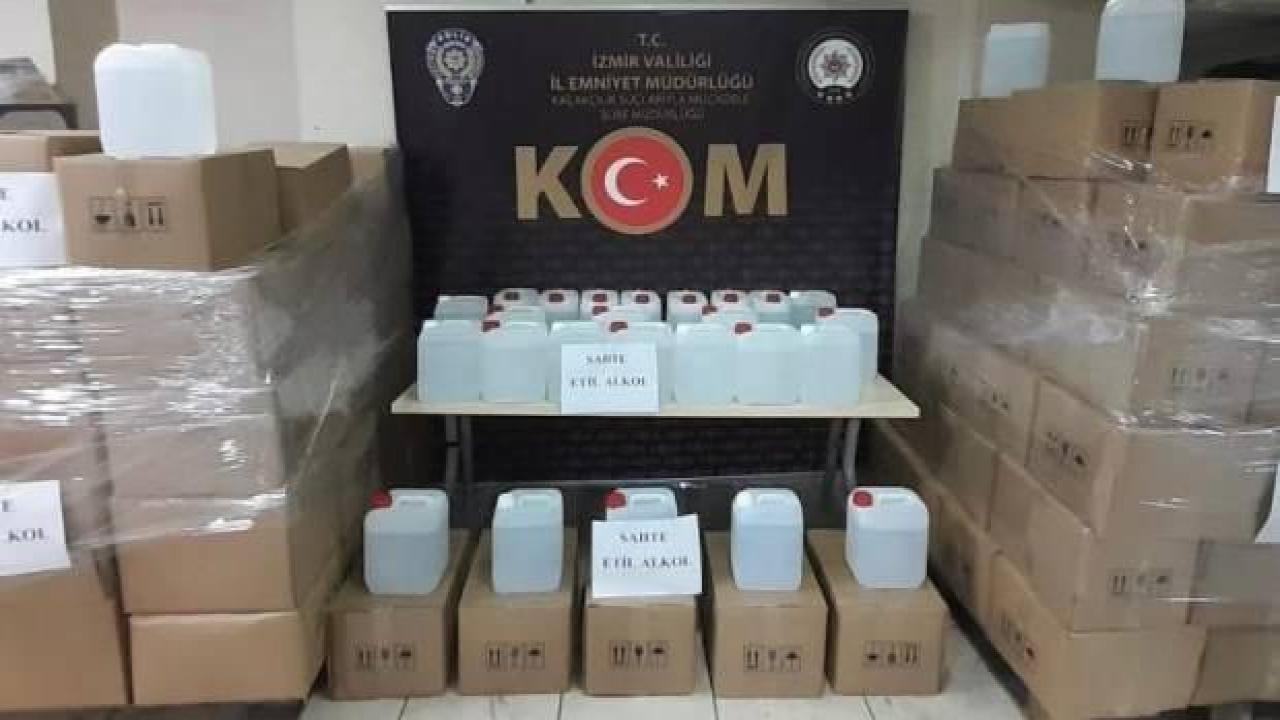 8 ton sahte etil alkol ele geçirildi
