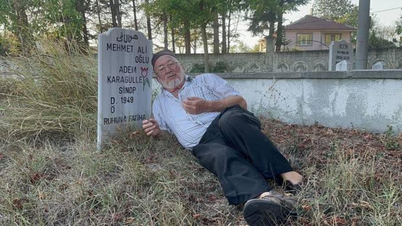 84 yaşındaki adam gördüğü rüyanın ardından mezar taşını yaptırdı