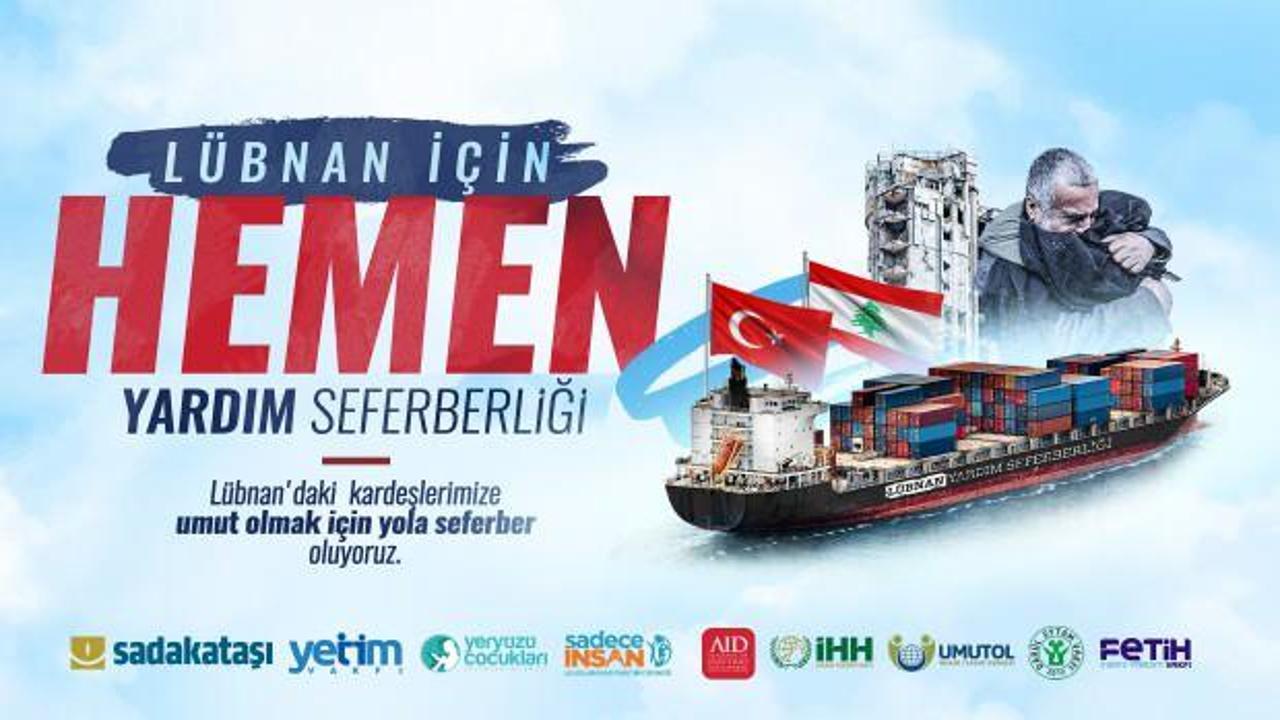 9 STK'dan Lübnan'a acil insani yardım gemisi