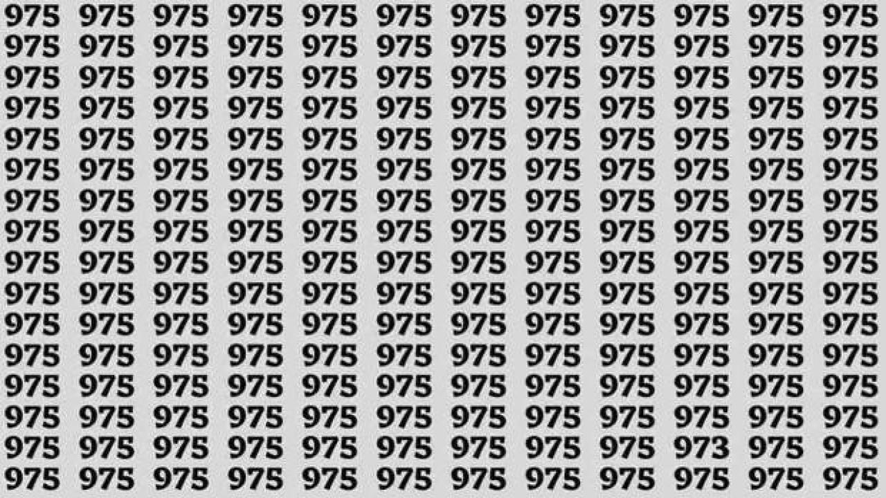 975'lerin arasındaki 973'ü 5 saniyede gören neredeyse yok! Kartal gözlü olduğunu düşünenlerin kendini kanıtlayacağı zeka testi