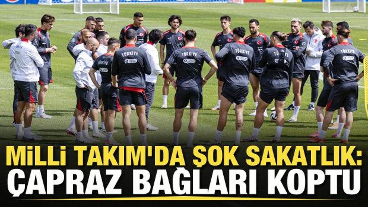 A Milli Takım'da şok sakatlık: Çapraz bağları koptu