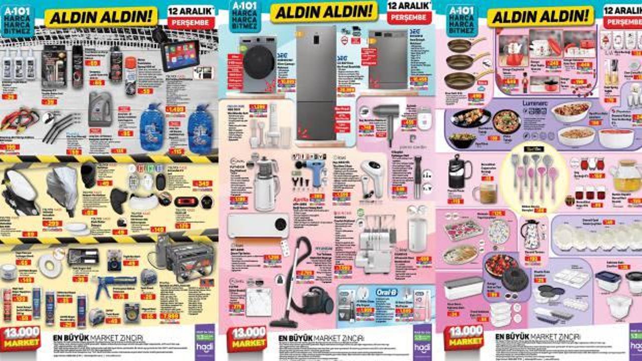 A101 12 Aralık Aktüel Ürünler Kataloğu! Baskül, duvar tipi ısıtıcı, elektrikli araç, epilasyon seti...