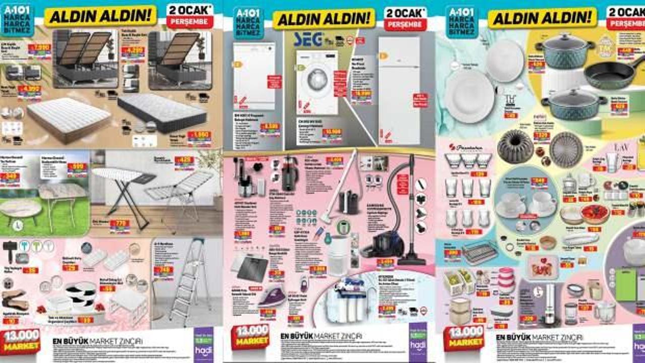 A101 2 Ocak aktüel ürünler kataloğu! Powerbank, tablet, baskül, hava temizleyici, su arıtma cihazı...