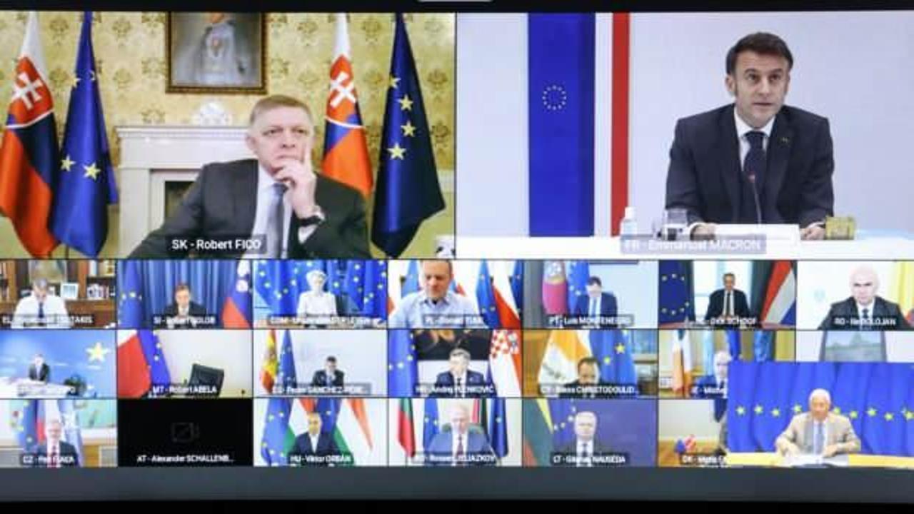 AB liderlerinden video konferans!