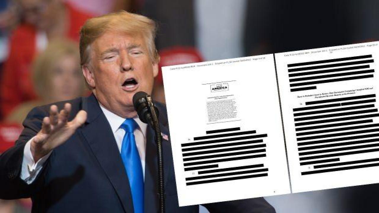 ABD Adalet Bakanlığı, Trump'ın evine arama emrini veren beyannameyi düzenleyerek yayınladı