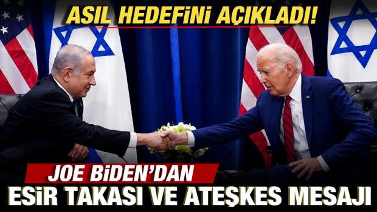 ABD Başkanı Biden'dan esir takası ve ateşkes mesajı! Asıl hedefini açıkladı!