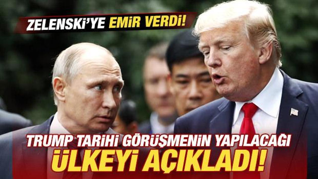 ABD Başkanı Trump, Putin'le bir araya geleceği ülkeyi açıkladı!