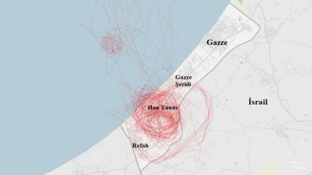 ABD İHA'ları Gazze üzerinde