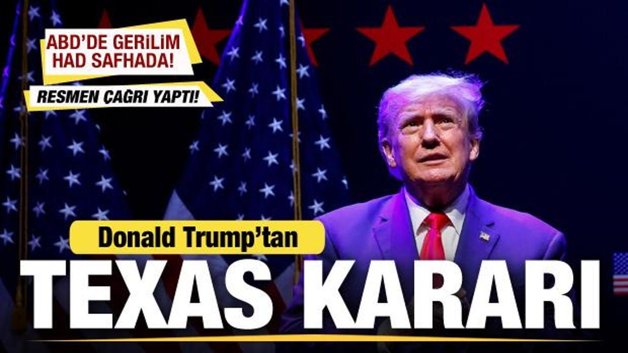ABD'de gerilim had safhada! Trump'tan Texas kararı! Resmen çağrı yaptı