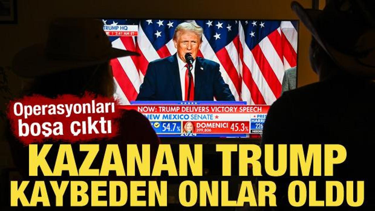ABD'de kazanan Trump kaybeden onlar oldu! Operasyonları boşa çıktı