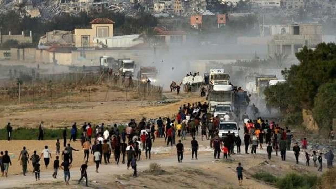 ABD'den Gazze'ye geçici liman: Yardım TIR'ları kente girdi