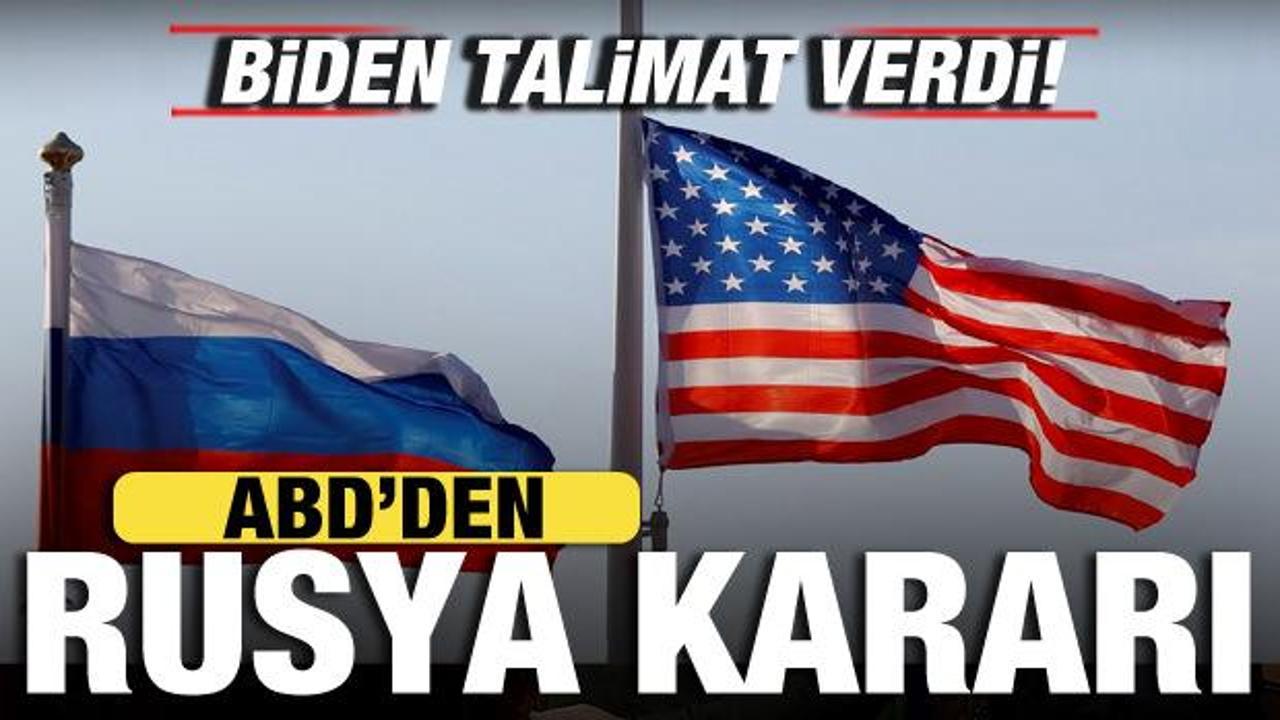 ABD'den Rusya'ya yaptırım kararı! Biden talimat verdi