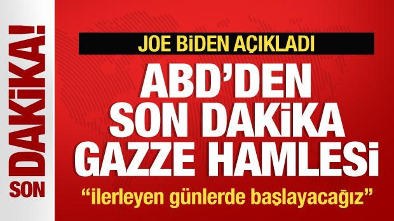 ABD'den son dakika Gazze hamlesi! Biden'dan 'insani yardım' açıklaması