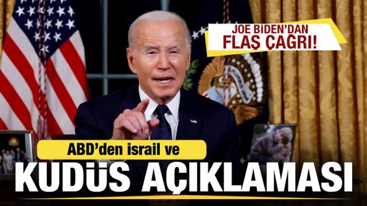 ABD'den son dakika Kudüs uyarısı! Biden'dan Gazze ve Ramazan çağrısı