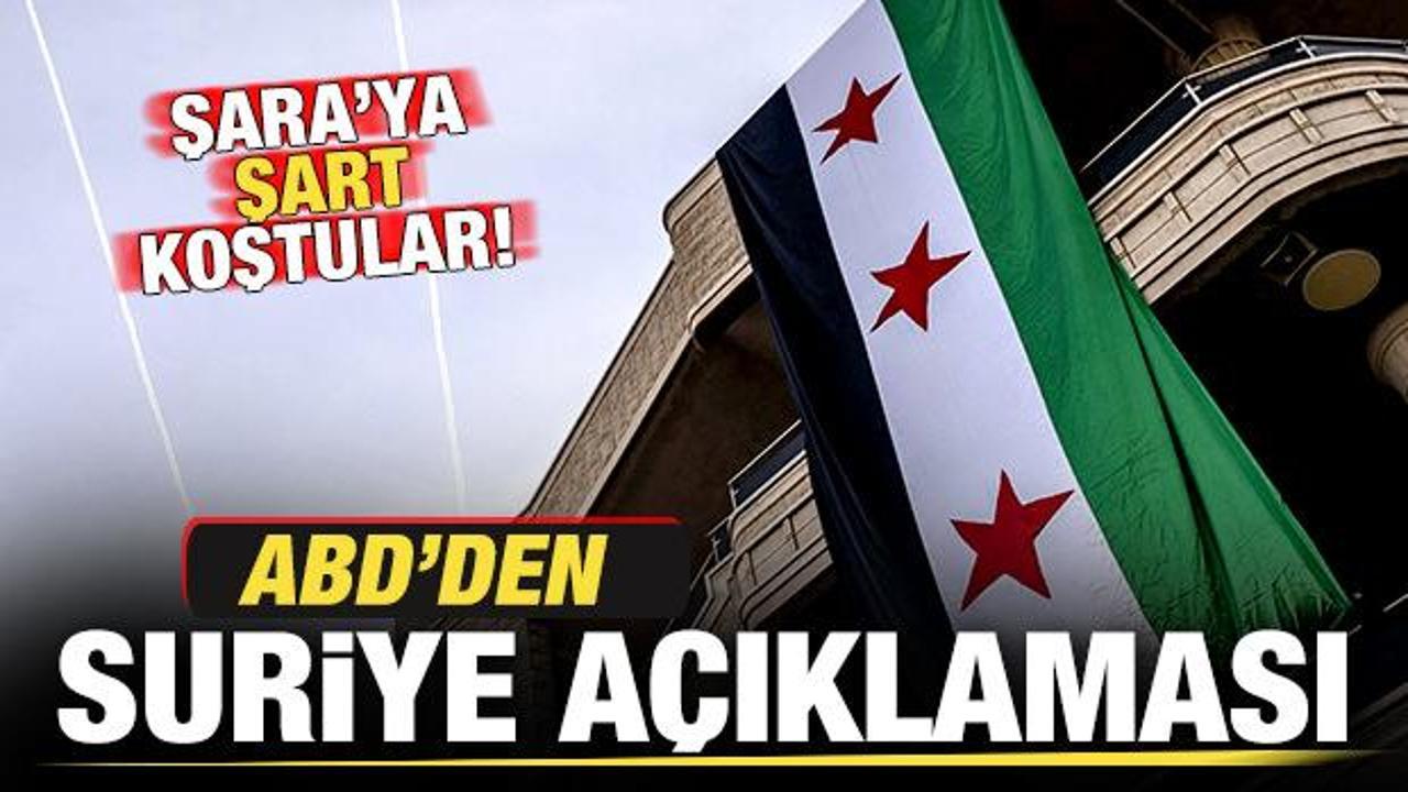 ABD'den son dakika Suriye açıklaması! Şara'ya şart koştular