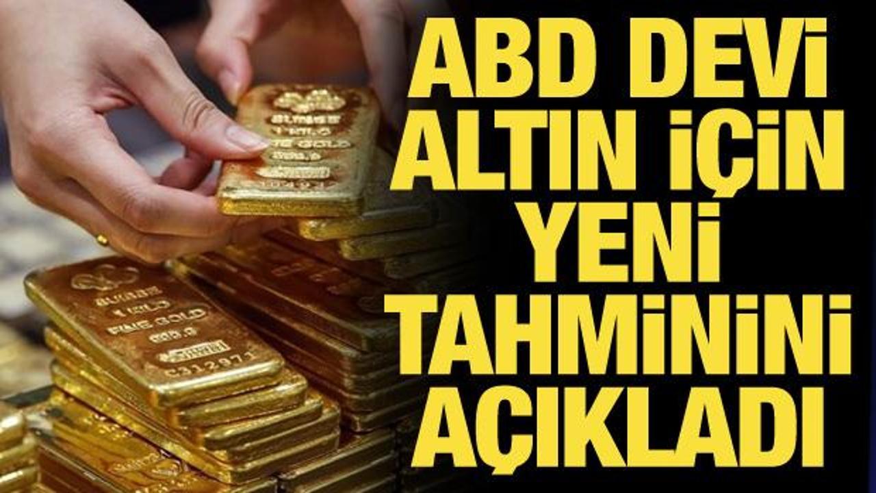 ABD'li bankadan altın tahmini: 3 bin doları aşacak