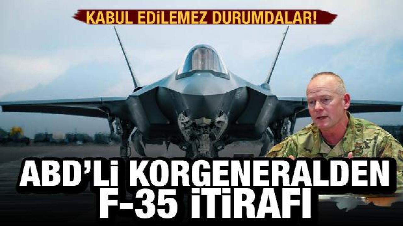 ABD'li komutandan F-35 itirafı