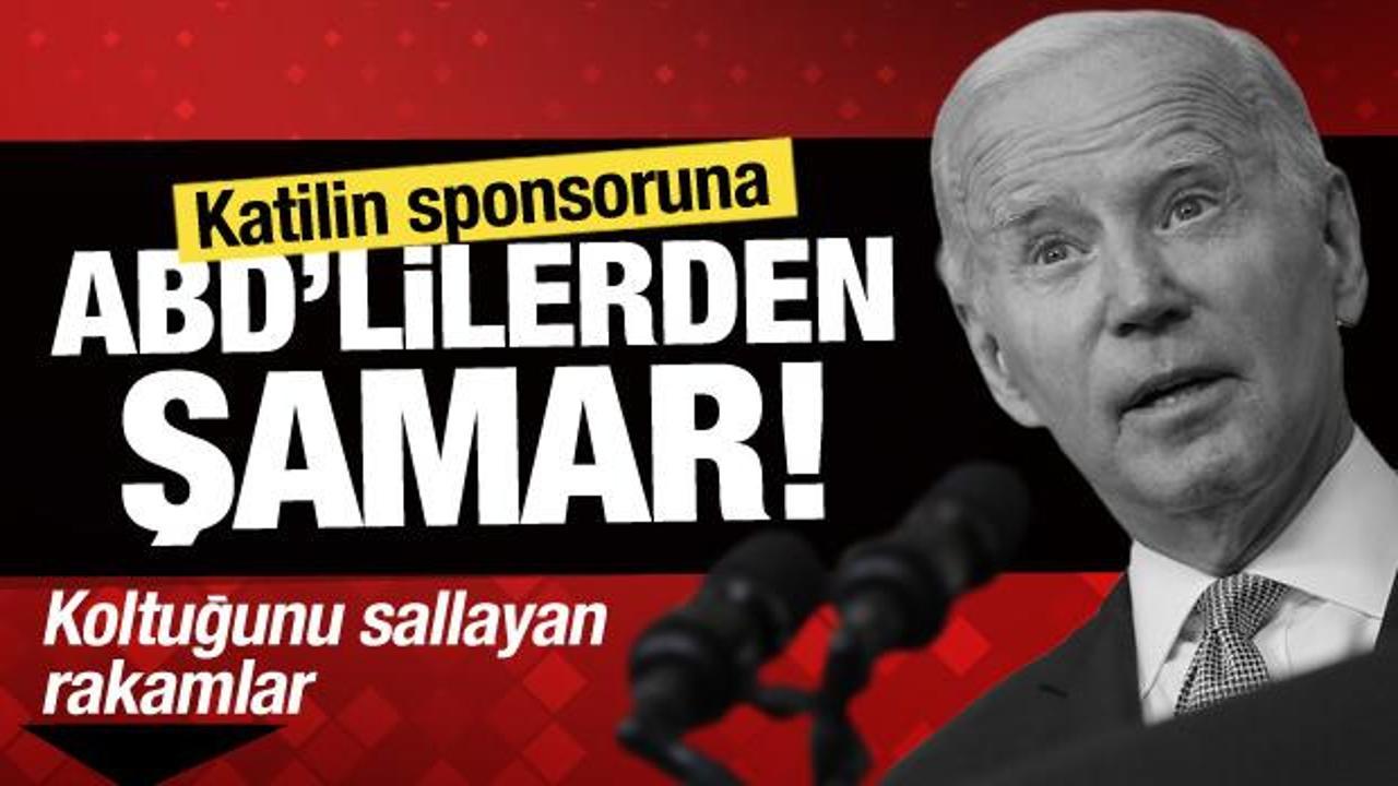 ABD'lilerden Joe Biden'a anket şoku! Halkın yüzde 80'i Gazze için ayını fikirde