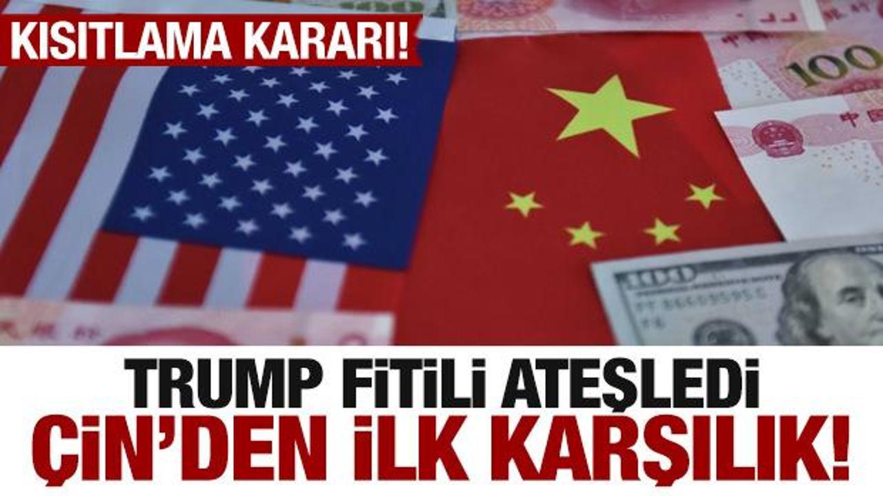 ABD'ye karşı ilk hamle! Çin'den kısıtlama kararı