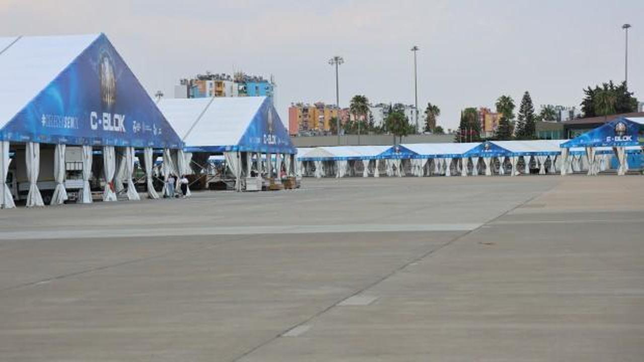 Adana Havalimanı'nda TEKNOFEST hazırlıkları sürüyor