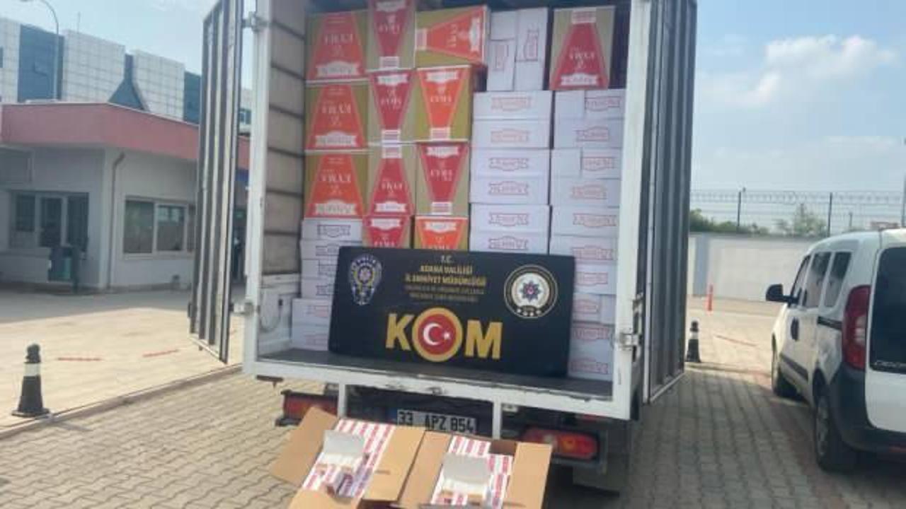 Adana'da kaçak 4 milyon 60 bin makaron ele geçirildi